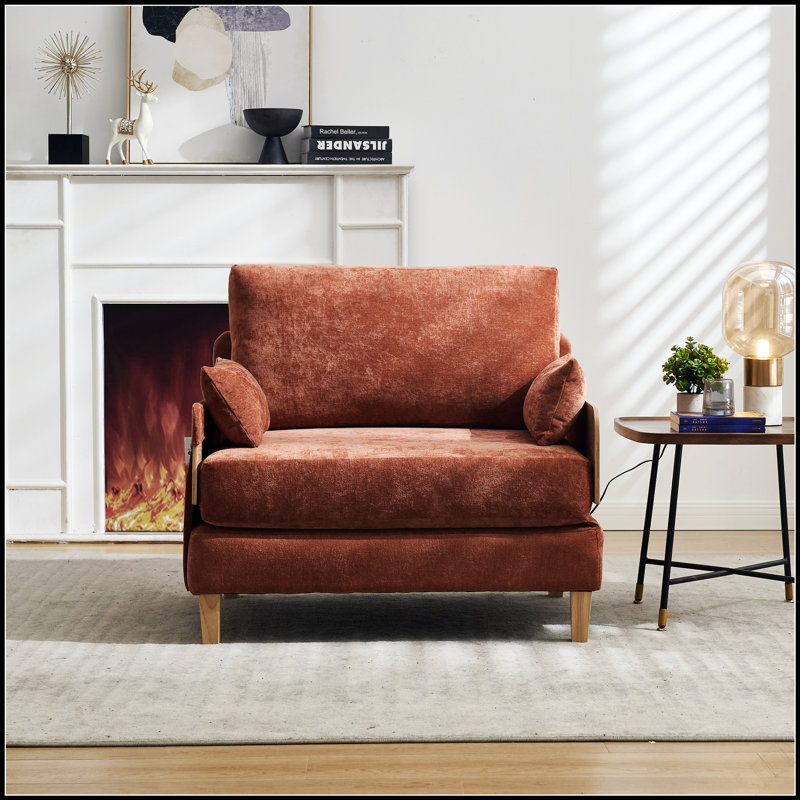 Canapé-lit pliable inclinable, canapé-lit convertible 3-en-1 avec un design moderne Mid-Century, parfait pour les petits espaces et une utilisation multifonctionnelle