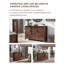 Commode de chambre à coucher avec 4 tiroirs et portes de grange coulissantes Terramuggus-664207718