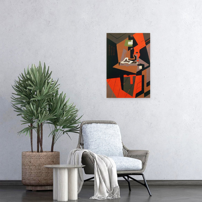 Composition abstraite contemporaine, impression murale, 24" H x 16" W