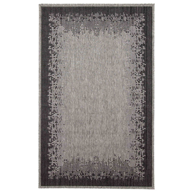 Edge Gray Rug, Rectangle 8' x 10'
