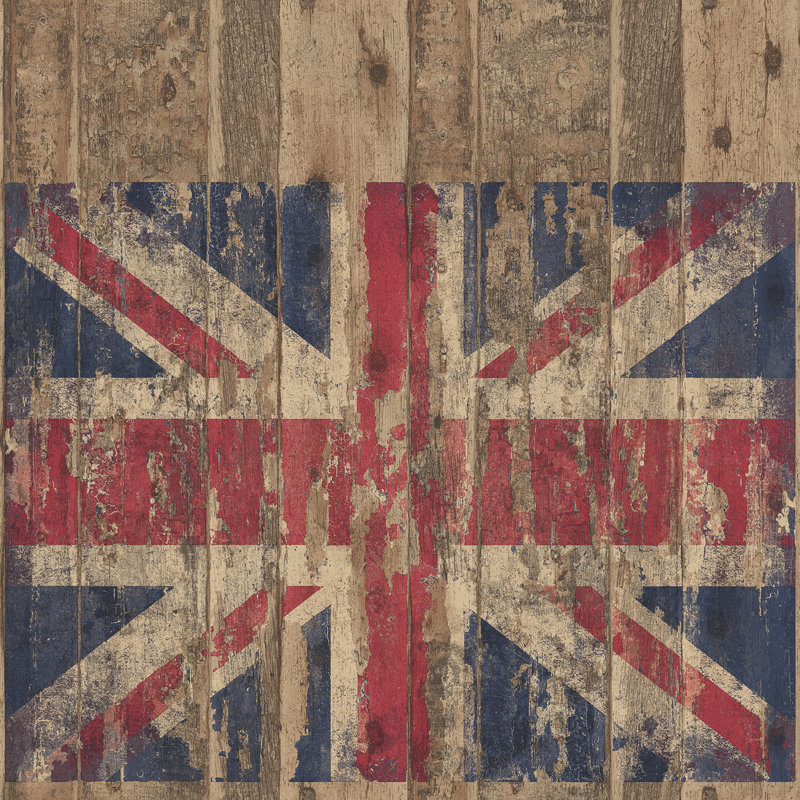 Grunge 10m x 53cm Matte Wallpaper Roll, Brown
