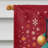 Double Sided 40'' H x 28'' W Polyester Christmas House Flag