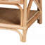 Armoire de rangement bohémienne en rotin naturel à 2 portes