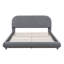 Lit plateforme en tissu d'ameublement Teddy