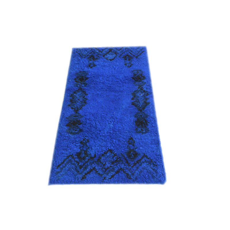 4 Ft Rectangle Pinson Blue Rug