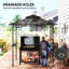 Grill 20 Ft. W x 12.5 Ft. D Galvanised Steel Soft-top Gazebo-110189512
