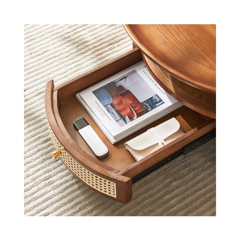 Table basse Nordic, Marron foncé