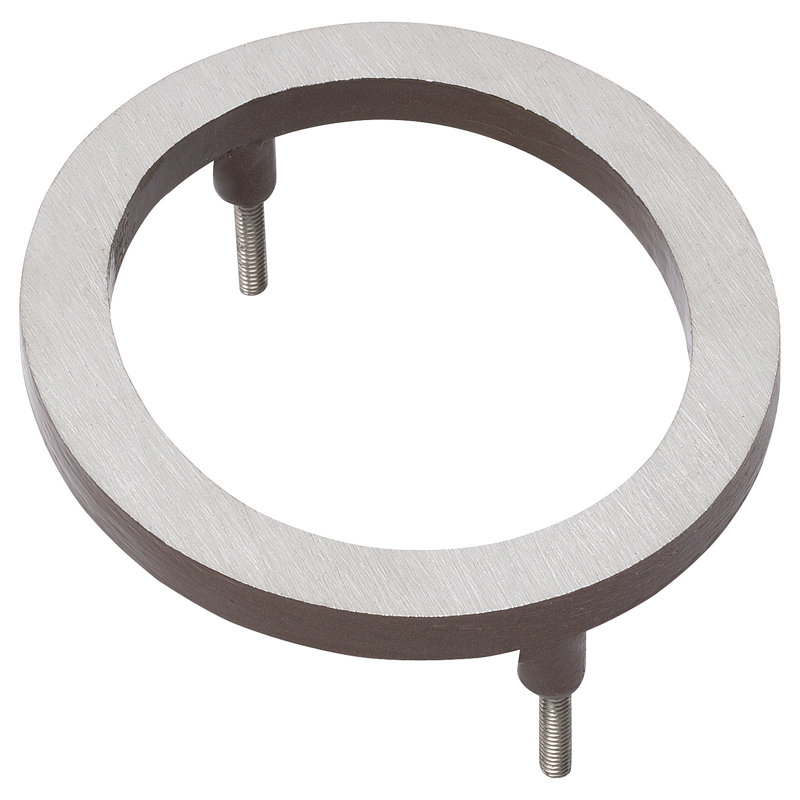 Numéro de maison à fixation flottante 24 po, Nickel satiné / bronze romain, 0