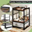 40cm W Metal Bedside Table