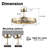 29.1" Caged Ceiling Fan with Dimmable LED Lights and Remote Control