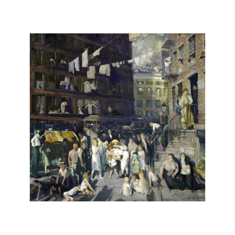 «Cliff Dwellers» par George Wesley Bellows - estampe numérique, H 22 po x l 28 po