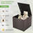72 Gallons Gallon Wicker Deck Box in Brown