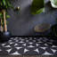 Tapis noir / blanc à motif géométrique Patoma-63061155