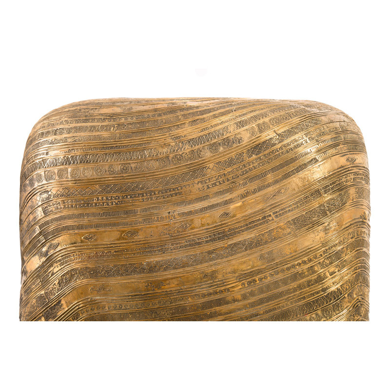 Brass Drum End Table