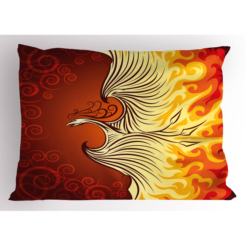 Ensemble de 2 taies décoratives orange Ambesonne, H 20 po x l 26 po