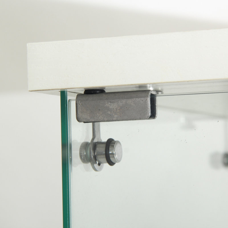 Vitrine à 4 tablettes Leds, Blanc