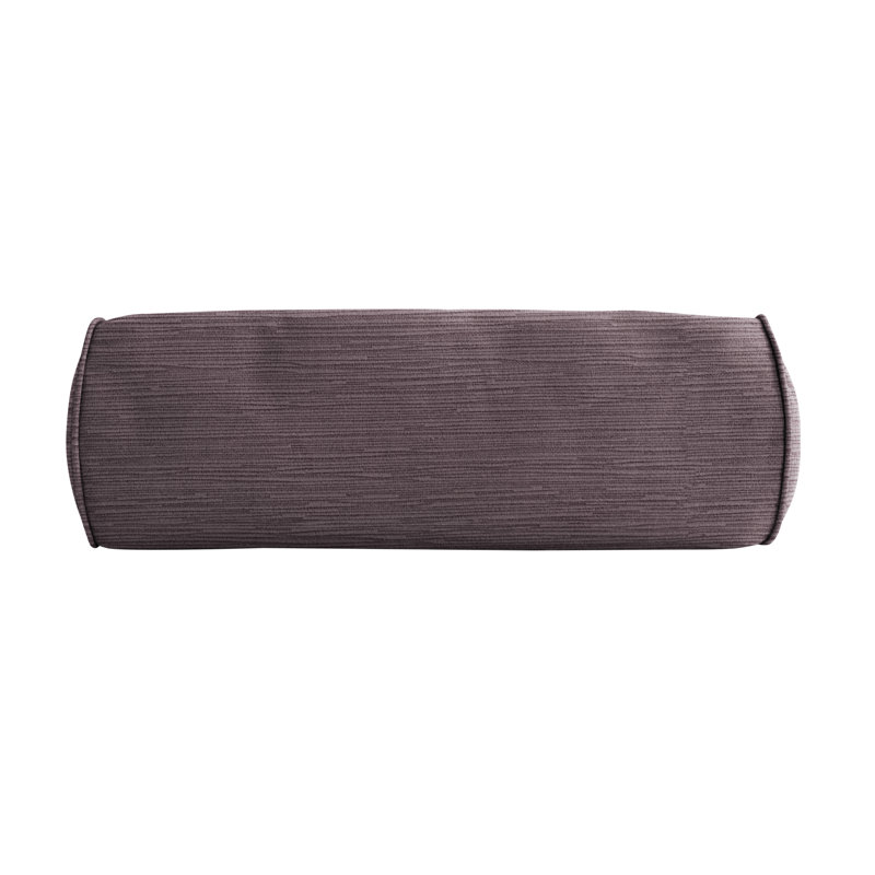 Housse et insert de traversin en velours Bridgett, 6 po x 24 po, Mauve