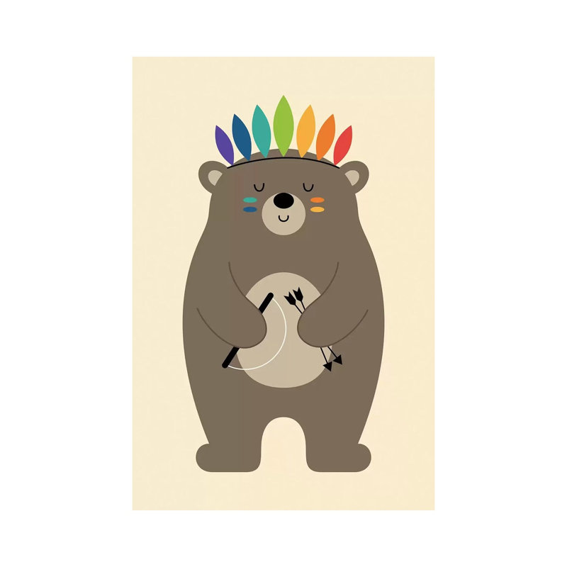 Be Brave by Andy Westface - Wrapped Canvas Print, 101.6 cm H x 66.04 cm W x 3.175 cm D
