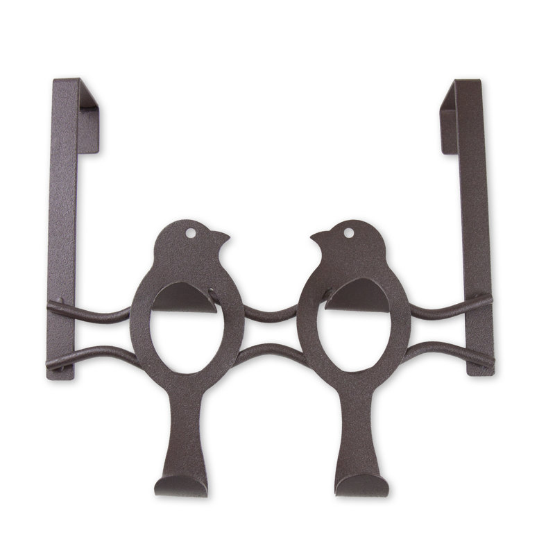 Tewksbury Steel Over-the-Door 4 - Hook Wall Mounted Coat Rack