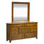 Ensemble de chambre avec lit-bateau, commode et miroir Oconee-104950124-125310589-129460331