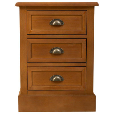 Leann 45cm W Solid Wood Bedside Table