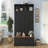 76.7''H Farmhouse Hall Tree With Bench And Cabinet, 4-In-1 Entryway Bench With Coat Rack, Modern Entryway Storage Organizer With Open Cubbies & Hooks For Hallway, Entryway, Living Room-265927021