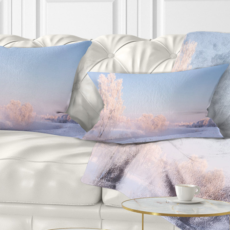 Coussin en cristal imprimé et paysage
