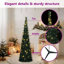 Arbre de Noël vidaXL escamotable en PVC vert 59 po-1917088658