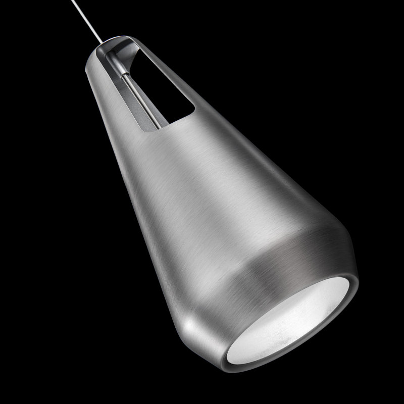 Ingot 1 - Light LED Pendant, Brushed Nickel
