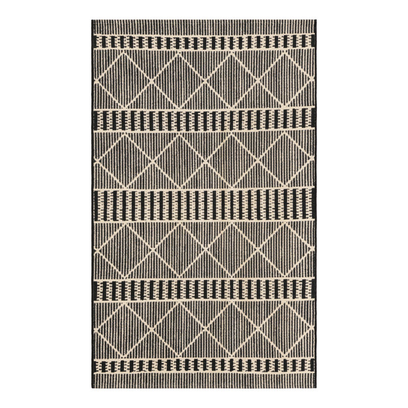 Black_Unique Loom Dalyan Outdoor Trellis Rug, Rectangle 3'3" x 5'3"