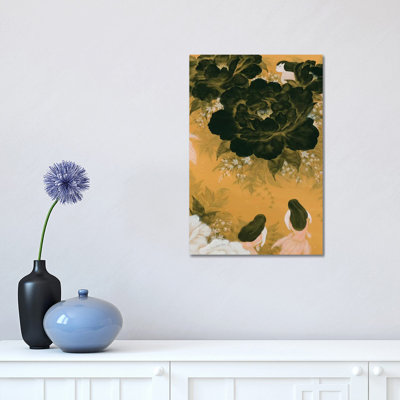 Goldfish Mermaid - Peony And Ballerinas III by Martin Hsu - Painting on Canvas