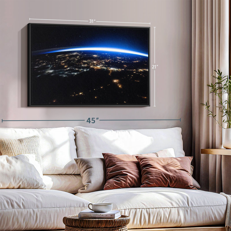 Earth Night Glory Canvas Print