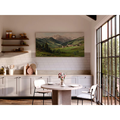 Alpine Village Landscape Ready-to-Hang Canvas Wall Art