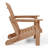 Vinnie Outdoor 5-Piece Adirondack Chair With Square Coffee Table Conversation Set-1400812733