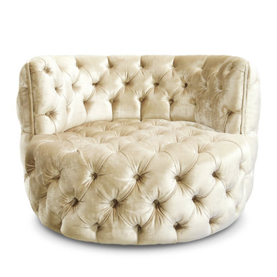 Rockwell Swivel Tufted Barrel Chair