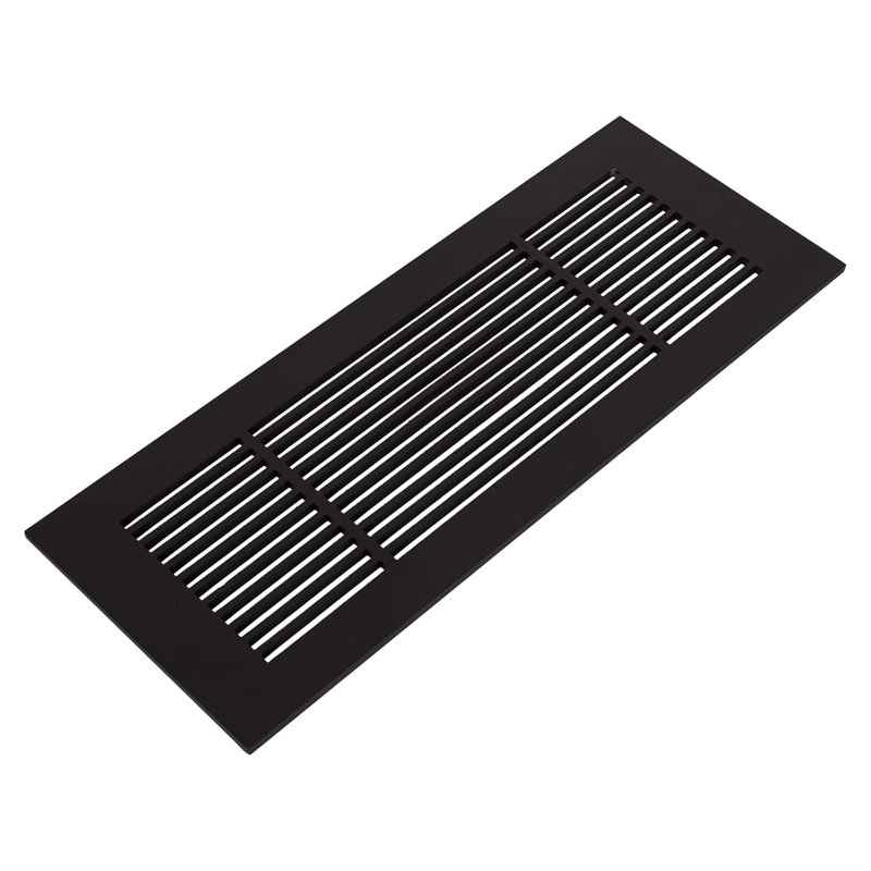 Grille de ventilation Reggio Registral Royal sans trous de fixation avec rebord, 4 po x 10 po, Bronze huilé