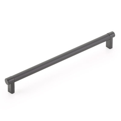 Emtek Select Cabinet Pull w/ Rectangular Stem & Knurled Bar