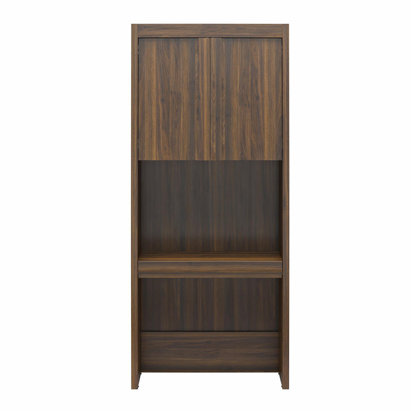 Paramount Vanity/Desk Storage Cabinet with Drawer, Walnut