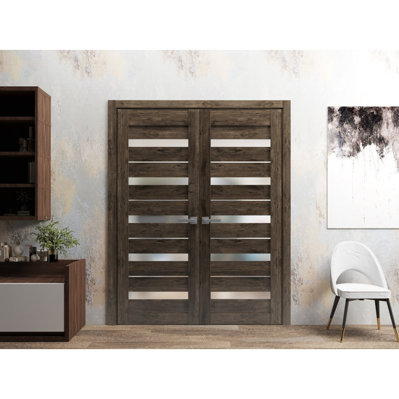 Portes françaises Quardo, Noyer, 36 po x 80 po