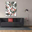  «Colorblock Berry Branch 2» par Emma Scarvey, art mural sur toile, 40 po x 54 po