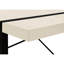 Bureau d'écriture contemporain pour espace de bureau à domicile - l 48 po stratifié beige avec pieds en métal noir stable travail moderne l 49 po taupe