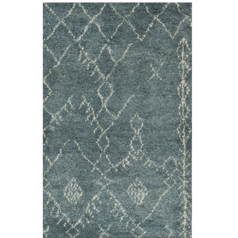 Tapis en laine noué à la main Burgess, Rectangle 9 pi x 12 pi