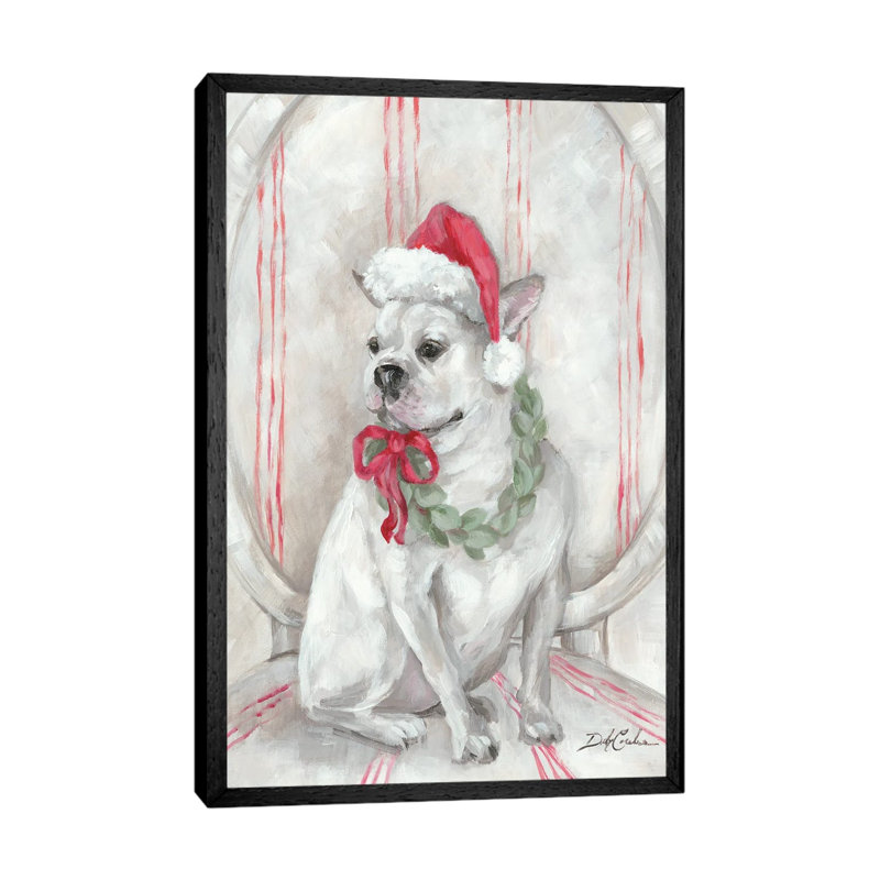 Frenchie by Debi Coules - Gallery-Wrapped Canvas Giclée on Canvas, 66.04 cm H x 45.72 cm W x 4.445 cm D, Black Floater Framed