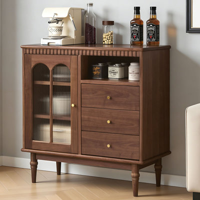 Commode d'appoint rétro avec rangement multifonctionnel