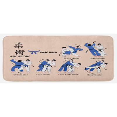 Eclectic Synthetic Kitchen Mat