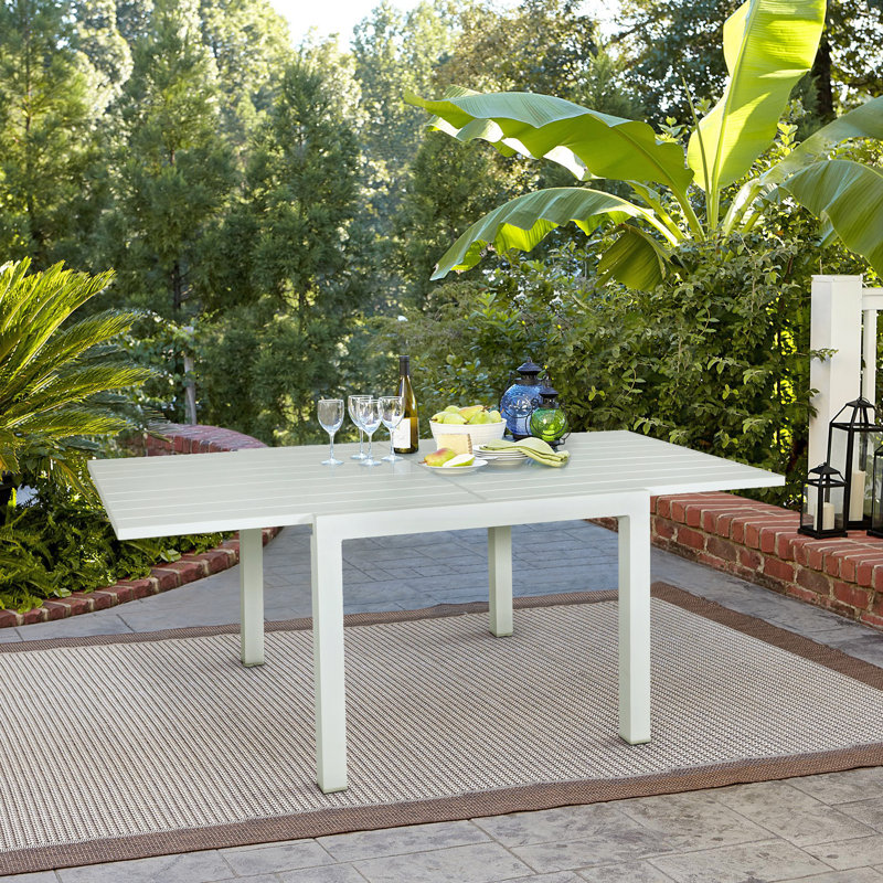 Table de salle à manger extensible, Blanc