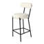 Caroleen Upholstered Counter Stool with Metal Frame