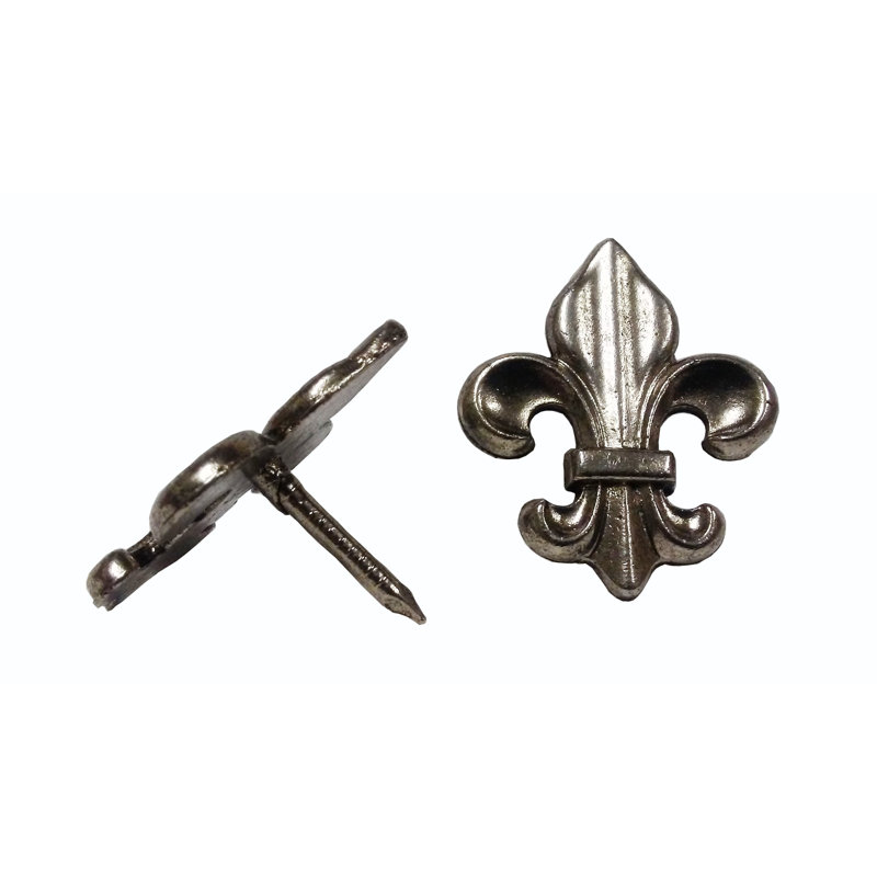 Fleur de lys, Bordeaux, Laiton, H 1,75 po x l 1,5 po x P 1 po