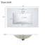 Meuble-lavabo de 30 pouces avec lavabo en céramique, porte à fermeture en douceur et tablettes réglables pour un rangement amélioré-23951961