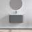 Modern 24" Floating Wall Mount Single Bathroom Vanity With Ceramic Sink Top
